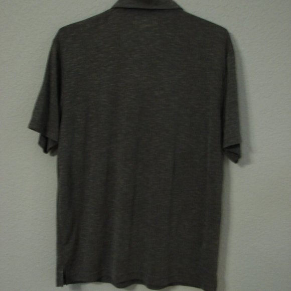 PGA Tour Large Mens Polo Golf Collared Shirt Logo Gray Grey Ash Black Ash - Picture 13 of 16